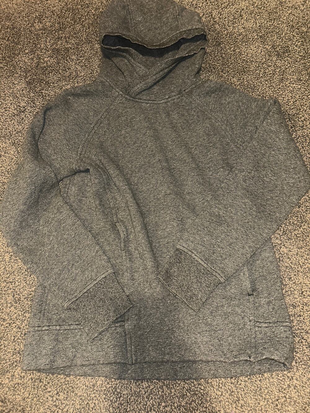Lululemon Sweatshirt Womens Size 2 Pullover Hoodie Stretch Heather Gray At Ease